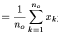 $\displaystyle =
{1\over{n_o}} \sum_{k=1}^{n_o} x_ky_{l-k},$