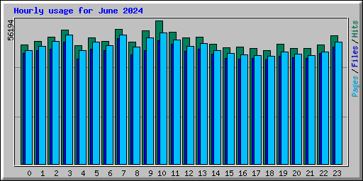 Hourly usage for June 2024