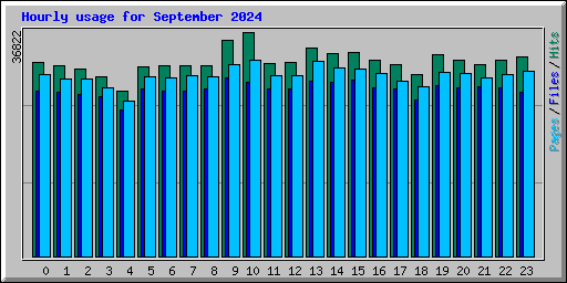 Hourly usage for September 2024
