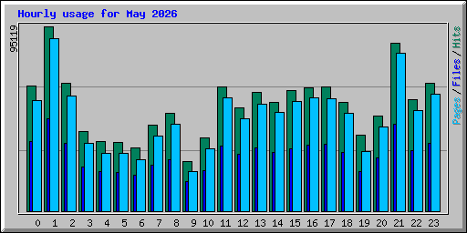 Hourly usage for May 2026